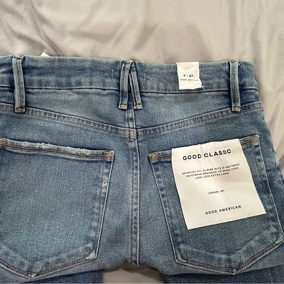 🎇SALE🎇 GOOD AMERICA • Blue Good Classic Jeans • sz 4/27 • - Picture 7 of 8